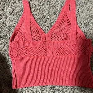 Pink shirt, size small, the brand it’s from Mexico